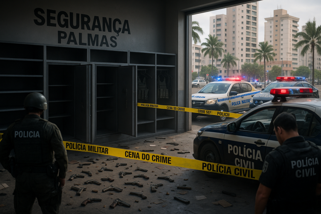 Furto de Armamentos em Empresa de Segurança em Palmas Preocupa Autoridades