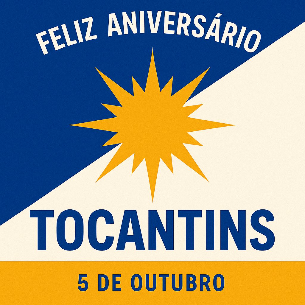 Tocantins celebra mais um ano de história: “Um estado jovem com raízes profundas”, diz professor Wanderson Cordeiro Tocantins está comemorando 37 anos de criação.